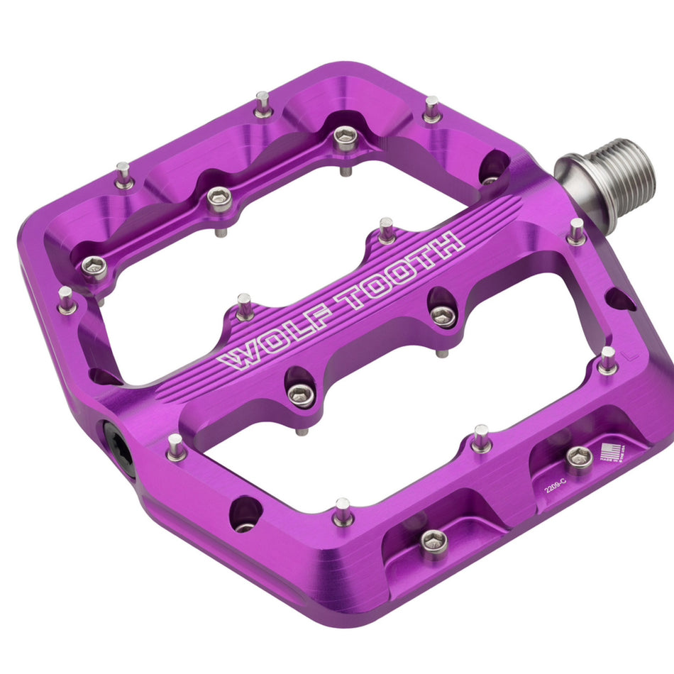 Wolf Tooth Components Waveform Platform Pedal, Large - Purple